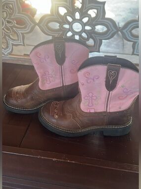 Justin Boots Gypsy girl's light-up cross cowboy boots - Little Girl Size 2D